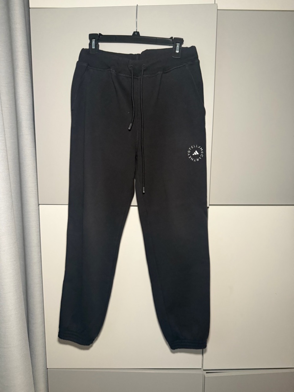 adidas Black Women's Track Joggers with Drawstring Waist